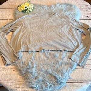 SET Active Long Sleeve Crop Tee sz L